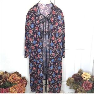 LULA ROE SARAH FULL LENGTH MAXI DUSTER SIZE LARGE